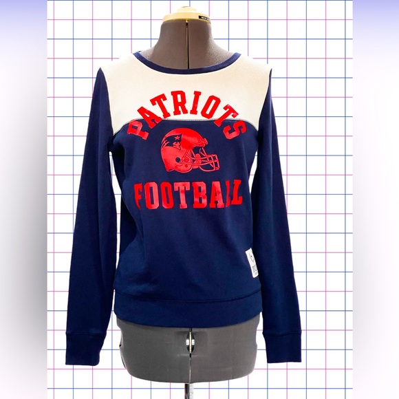 PINK Victoria's Secret Tops - NFL Pink Licensed Collection Victoria’s Secret Patriots Sweatshirt Size …